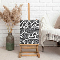 Aotearoa Maori Kowhaiwhai Canvas Wall Art Kiwikiwi Puhoro and Patiki