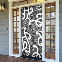 Aotearoa Maori Kowhaiwhai Door Cover Kiwikiwi Puhoro and Patiki