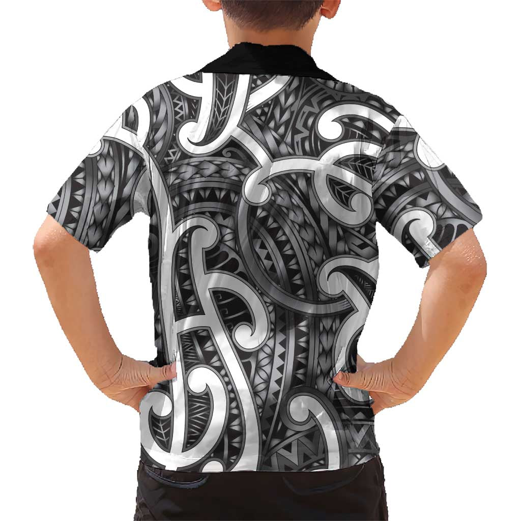 Aotearoa Maori Kowhaiwhai Family Matching Puletasi and Hawaiian Shirt Kiwikiwi Puhoro and Patiki LT9 - Polynesian Pride