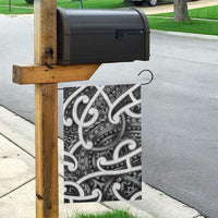 Aotearoa Maori Kowhaiwhai Garden Flag Kiwikiwi Puhoro and Patiki