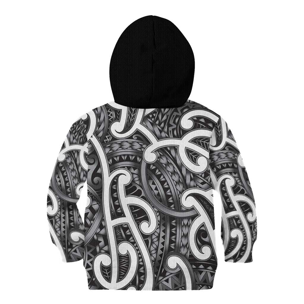 Aotearoa Maori Kowhaiwhai Kid Hoodie Kiwikiwi Puhoro and Patiki LT9 - Polynesian Pride