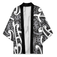 Aotearoa Maori Kowhaiwhai Kimono Kiwikiwi Puhoro and Patiki