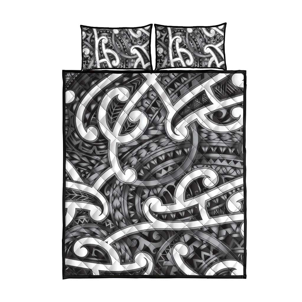 Aotearoa Maori Kowhaiwhai Quilt Bed Set Kiwikiwi Puhoro and Patiki LT9 - Polynesian Pride