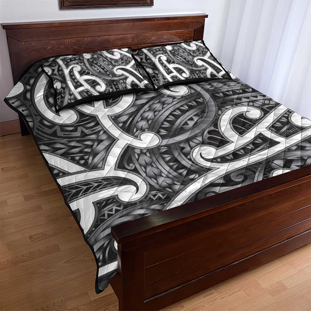 Aotearoa Maori Kowhaiwhai Quilt Bed Set Kiwikiwi Puhoro and Patiki LT9 - Polynesian Pride