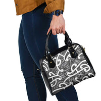 Aotearoa Maori Kowhaiwhai Shoulder Handbag Kiwikiwi Puhoro and Patiki LT9 - Polynesian Pride