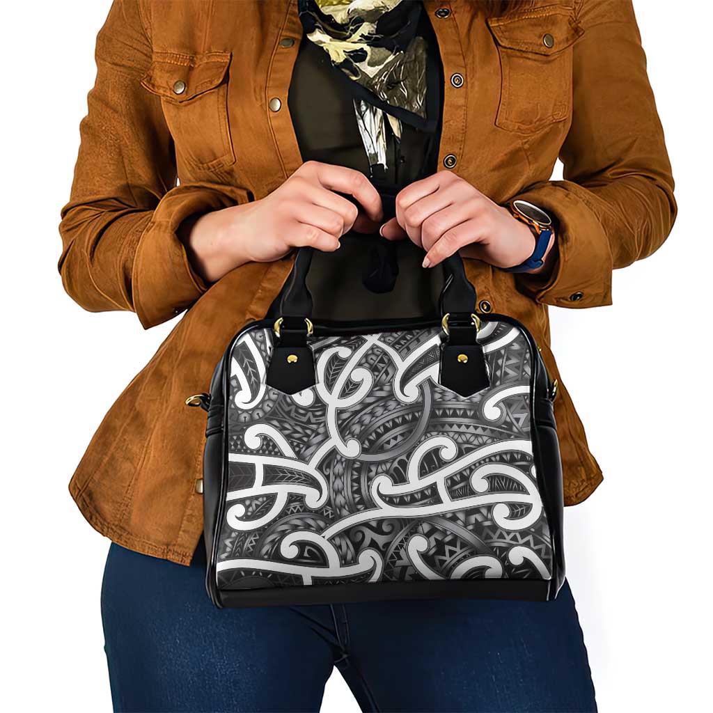 Aotearoa Maori Kowhaiwhai Shoulder Handbag Kiwikiwi Puhoro and Patiki LT9 - Polynesian Pride