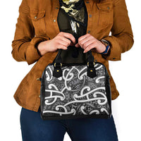 Aotearoa Maori Kowhaiwhai Shoulder Handbag Kiwikiwi Puhoro and Patiki LT9 - Polynesian Pride