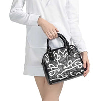 Aotearoa Maori Kowhaiwhai Shoulder Handbag Kiwikiwi Puhoro and Patiki LT9 - Polynesian Pride