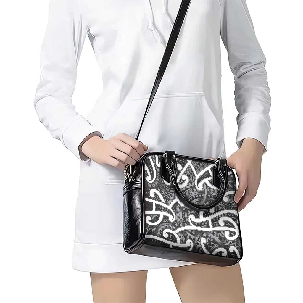 Aotearoa Maori Kowhaiwhai Shoulder Handbag Kiwikiwi Puhoro and Patiki LT9 - Polynesian Pride