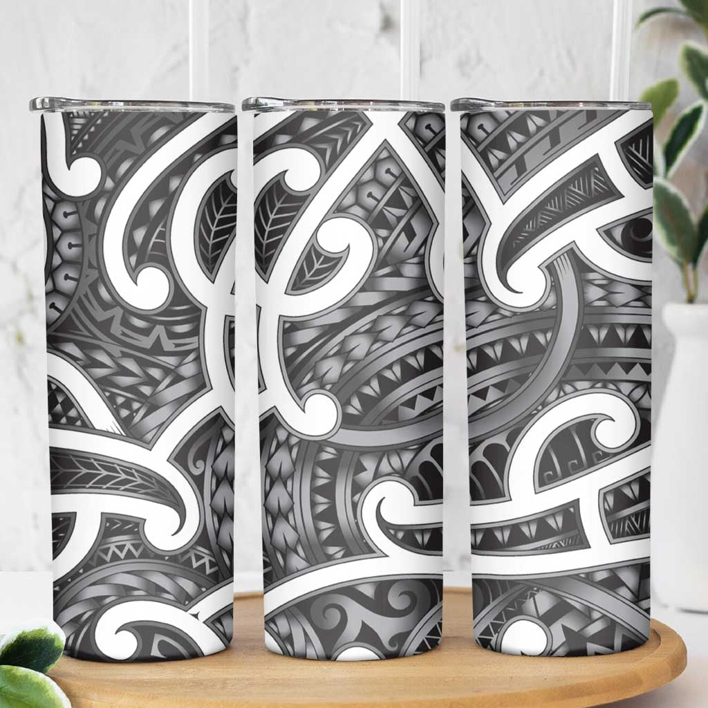 Aotearoa Maori Kowhaiwhai Skinny Tumbler Kiwikiwi Puhoro and Patiki LT9 - Polynesian Pride