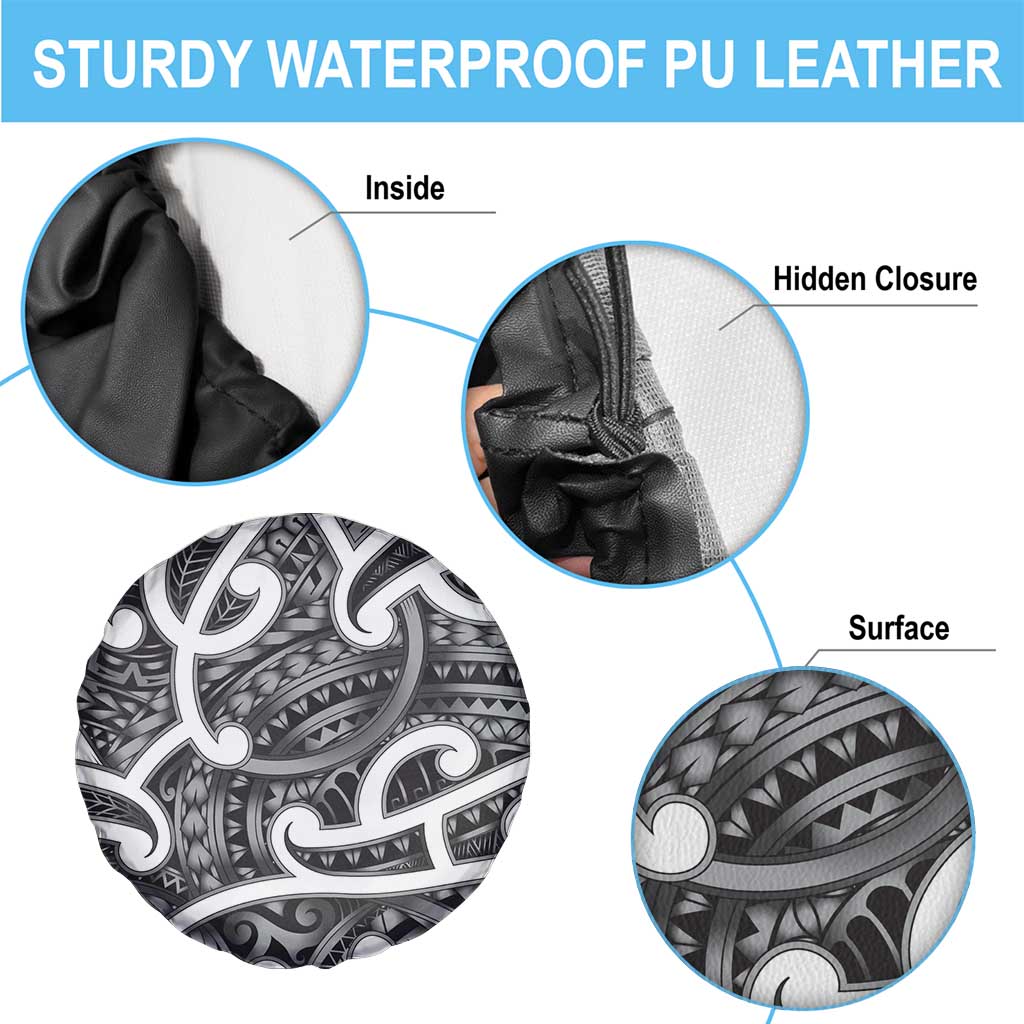 Aotearoa Maori Kowhaiwhai Spare Tire Cover Kiwikiwi Puhoro and Patiki LT9 - Polynesian Pride