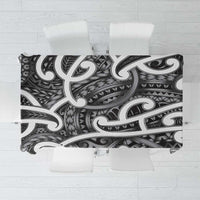 Aotearoa Maori Kowhaiwhai Tablecloth Kiwikiwi Puhoro and Patiki