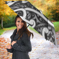 Aotearoa Maori Kowhaiwhai Umbrella Kiwikiwi Puhoro and Patiki