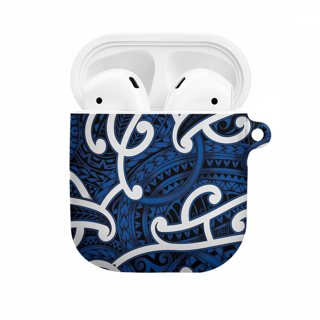 Aotearoa Maori Kowhaiwhai AirPods Case Kikorangi Puhoro and Patiki