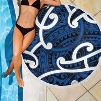 Aotearoa Maori Kowhaiwhai Beach Blanket Kikorangi Puhoro and Patiki LT9 - Polynesian Pride