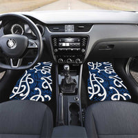 Aotearoa Maori Kowhaiwhai Car Mats Kikorangi Puhoro and Patiki