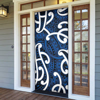 Aotearoa Maori Kowhaiwhai Door Cover Kikorangi Puhoro and Patiki LT9 - Polynesian Pride