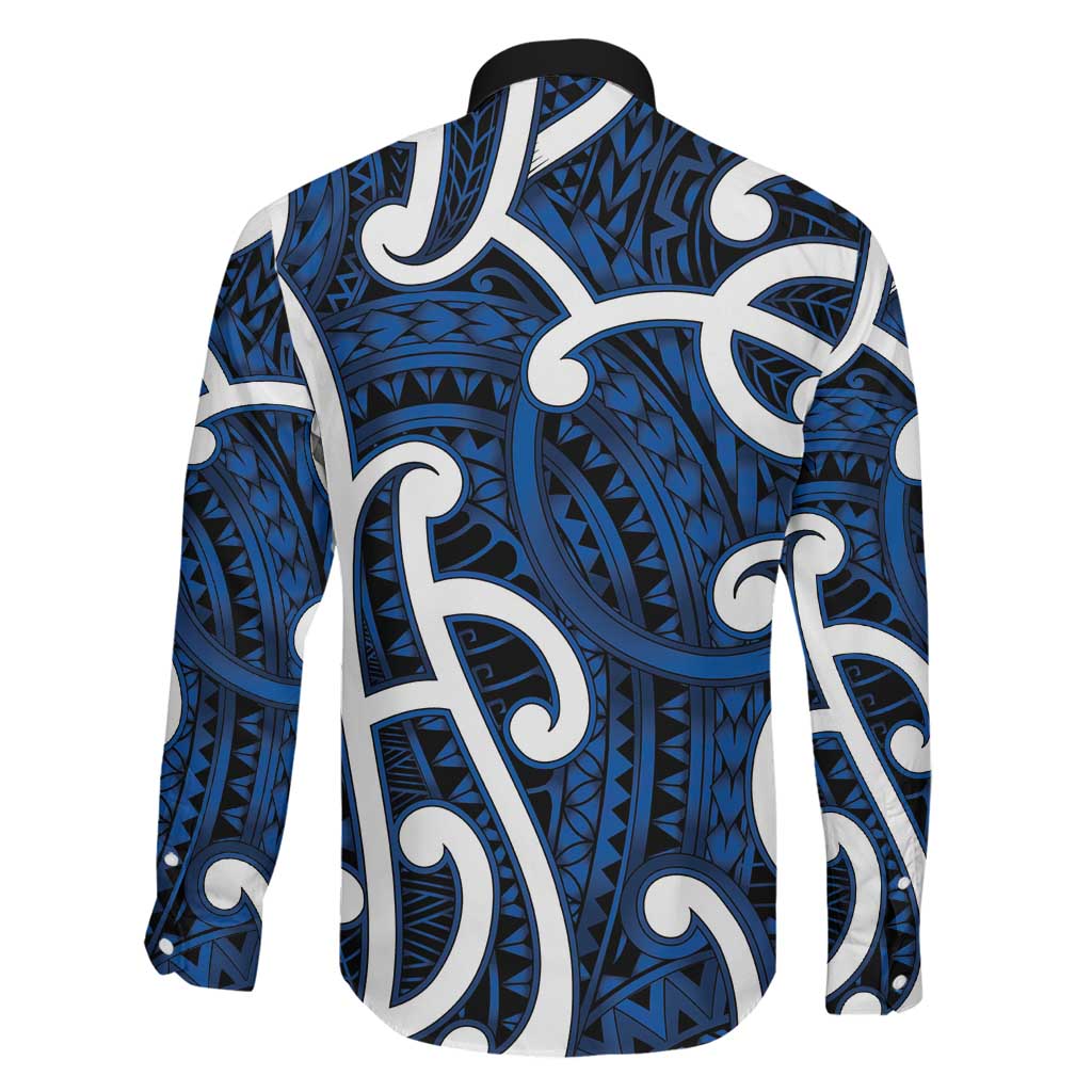 Aotearoa Maori Kowhaiwhai Family Matching Mermaid Dress and Hawaiian Shirt Kikorangi Puhoro and Patiki LT9 - Polynesian Pride