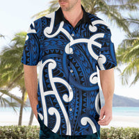 Aotearoa Maori Kowhaiwhai Hawaiian Shirt Kikorangi Puhoro and Patiki LT9 - Polynesian Pride