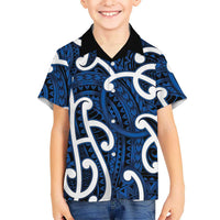 Aotearoa Maori Kowhaiwhai Hawaiian Shirt Kikorangi Puhoro and Patiki LT9 - Polynesian Pride