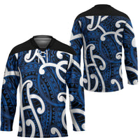 Aotearoa Maori Kowhaiwhai Hockey Jersey Kikorangi Puhoro and Patiki LT9 - Polynesian Pride