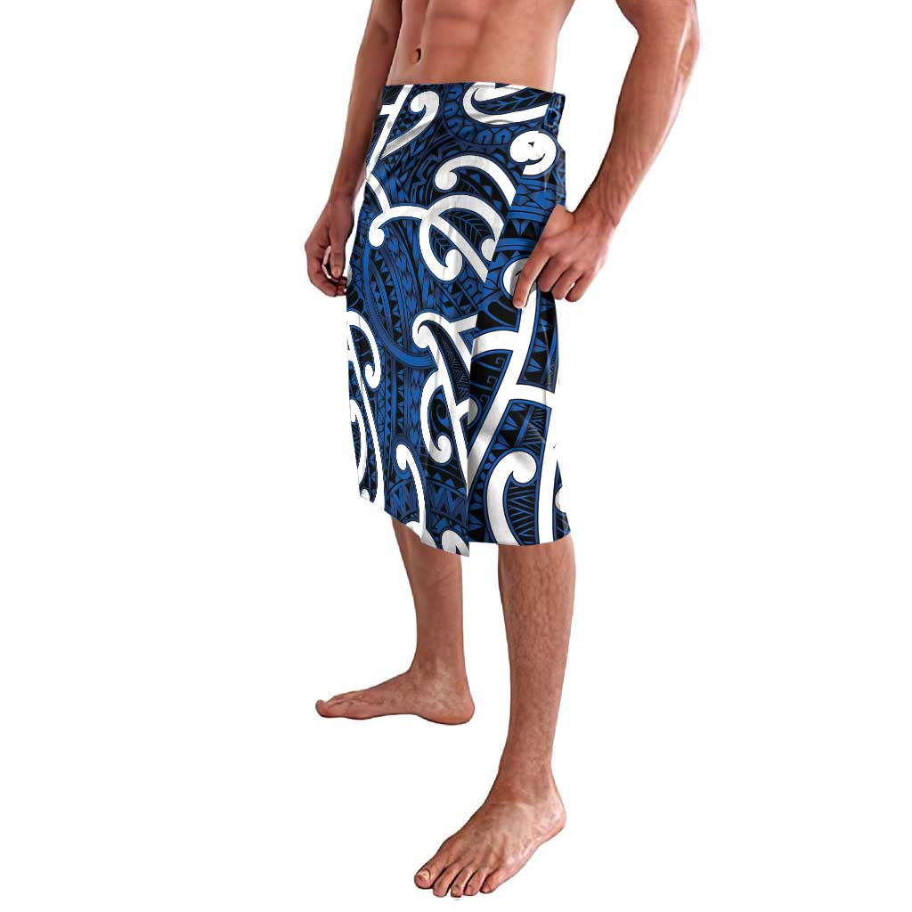 Aotearoa Maori Kowhaiwhai Lavalava Kikorangi Puhoro and Patiki LT9 - Polynesian Pride