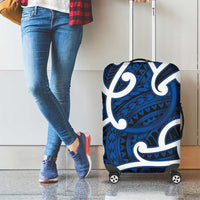 Aotearoa Maori Kowhaiwhai Luggage Cover Kikorangi Puhoro and Patiki LT9 - Polynesian Pride