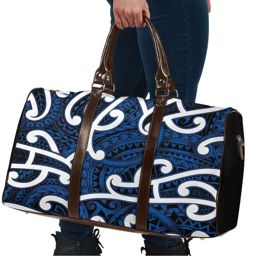 Aotearoa Maori Kowhaiwhai Travel Bag Kikorangi Puhoro and Patiki LT9 - Polynesian Pride