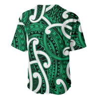 Aotearoa Maori Kowhaiwhai Baseball Jersey Kakariki Puhoro and Patiki