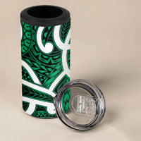Aotearoa Maori Kowhaiwhai 4 in 1 Can Cooler Tumbler Kakariki Puhoro and Patiki LT9 - Polynesian Pride