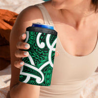 Aotearoa Maori Kowhaiwhai 4 in 1 Can Cooler Tumbler Kakariki Puhoro and Patiki LT9 - Polynesian Pride