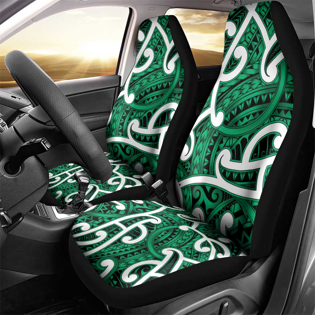 Aotearoa Maori Kowhaiwhai Car Seat Cover Kakariki Puhoro and Patiki LT9 - Polynesian Pride
