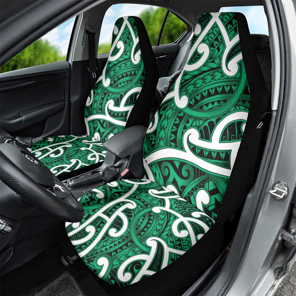 Aotearoa Maori Kowhaiwhai Car Seat Cover Kakariki Puhoro and Patiki LT9 - Polynesian Pride