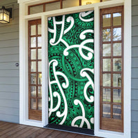 Aotearoa Maori Kowhaiwhai Door Cover Kakariki Puhoro and Patiki LT9 - Polynesian Pride
