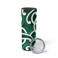 Aotearoa Maori Kowhaiwhai Skinny Tumbler Kakariki Puhoro and Patiki LT9 - Polynesian Pride