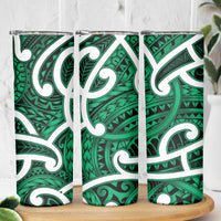 Aotearoa Maori Kowhaiwhai Skinny Tumbler Kakariki Puhoro and Patiki LT9 - Polynesian Pride