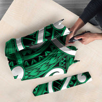 Aotearoa Maori Kowhaiwhai Umbrella Kakariki Puhoro and Patiki