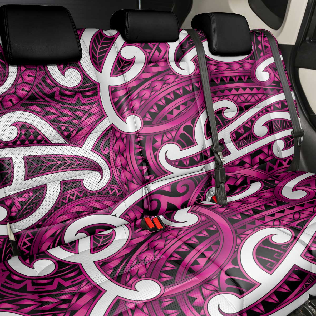 Aotearoa Maori Kowhaiwhai Back Car Seat Cover Mawhero Puhoro and Patiki LT9 - Polynesian Pride