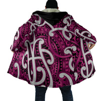 Aotearoa Maori Kowhaiwhai Cloak Mawhero Puhoro and Patiki