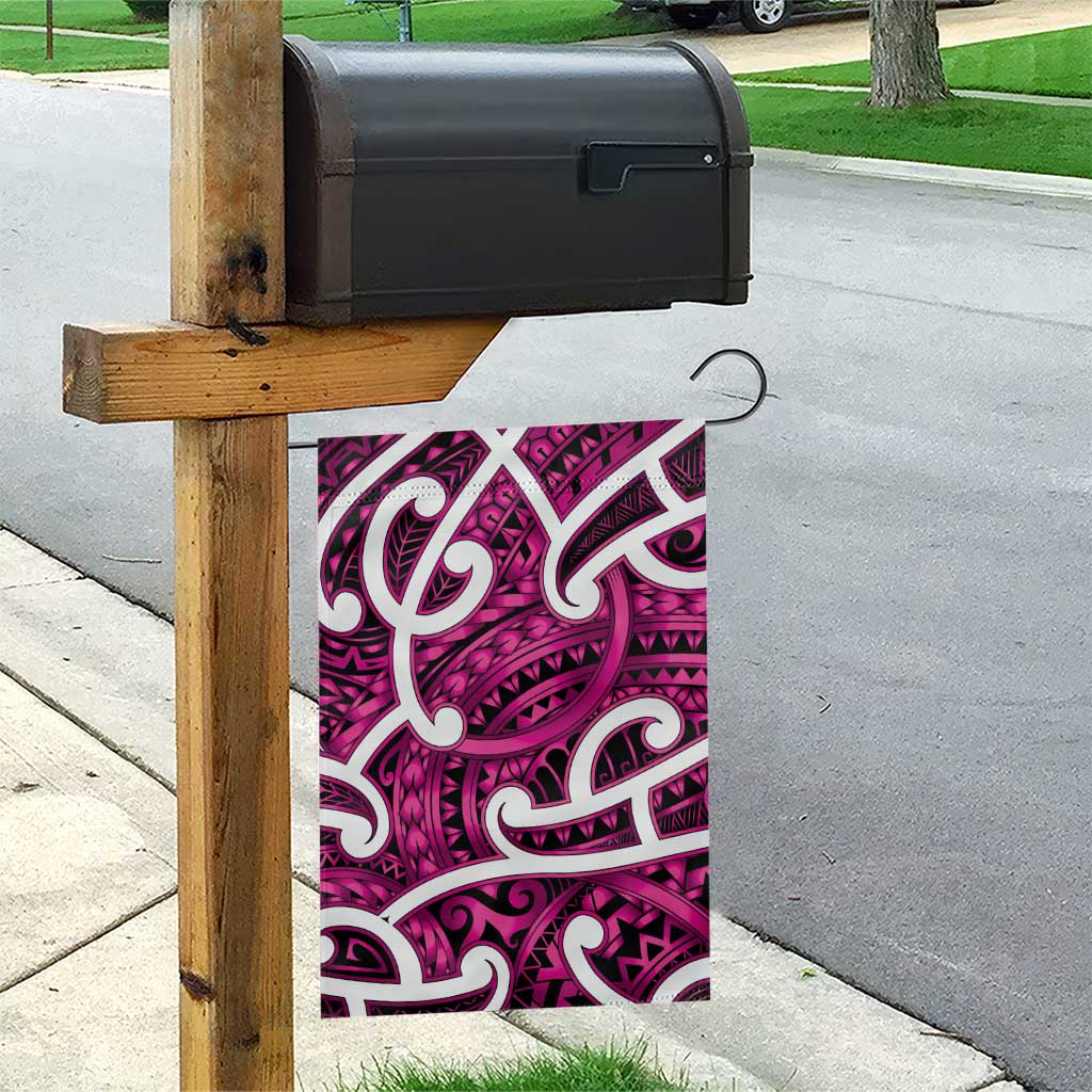 Aotearoa Maori Kowhaiwhai Garden Flag Mawhero Puhoro and Patiki