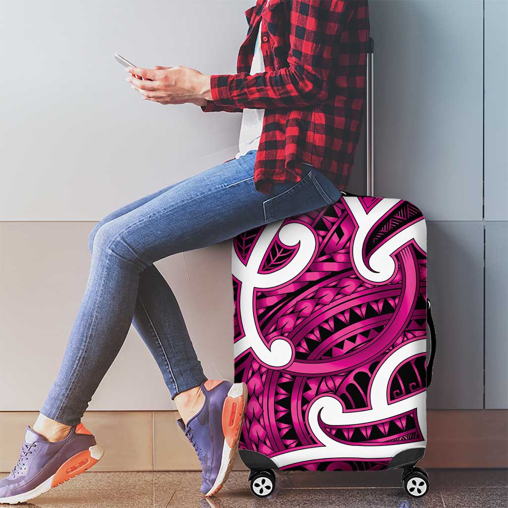 Aotearoa Maori Kowhaiwhai Luggage Cover Mawhero Puhoro and Patiki LT9 - Polynesian Pride