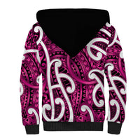 Aotearoa Maori Kowhaiwhai Sherpa Hoodie Mawhero Puhoro and Patiki LT9 - Polynesian Pride