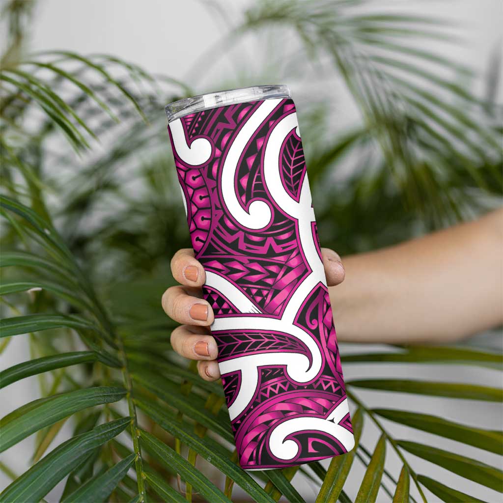 Aotearoa Maori Kowhaiwhai Skinny Tumbler Mawhero Puhoro and Patiki LT9 - Polynesian Pride