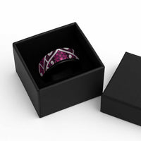 Aotearoa Maori Kowhaiwhai Spinner Ring Mawhero Puhoro and Patiki LT9 - Polynesian Pride