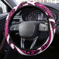 Aotearoa Maori Kowhaiwhai Steering Wheel Cover Mawhero Puhoro and Patiki