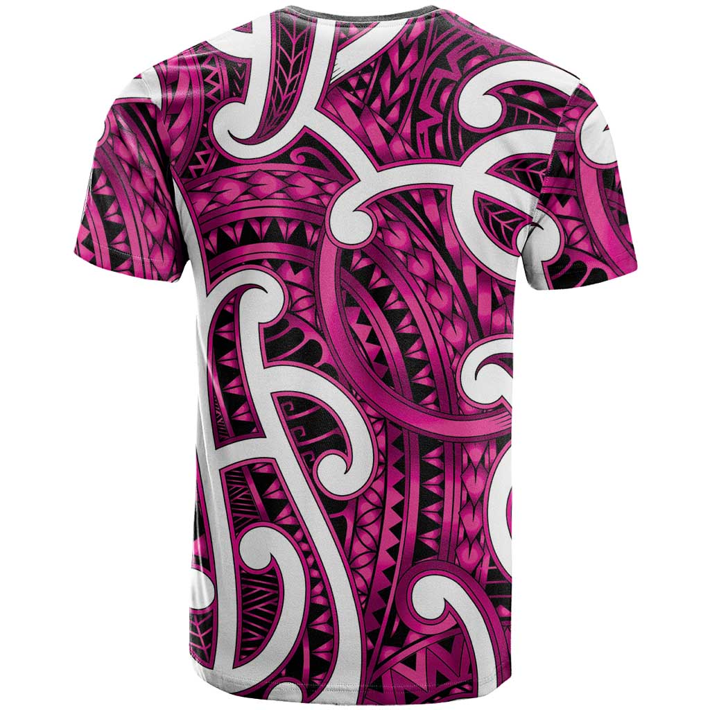 Aotearoa Maori Kowhaiwhai T Shirt Mawhero Puhoro and Patiki