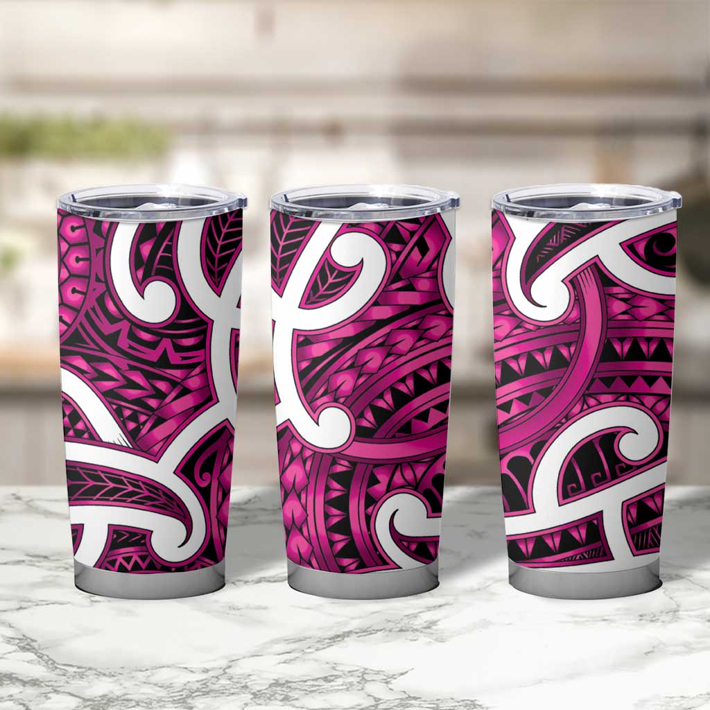 Aotearoa Maori Kowhaiwhai Tumbler Cup Mawhero Puhoro and Patiki LT9 - Polynesian Pride
