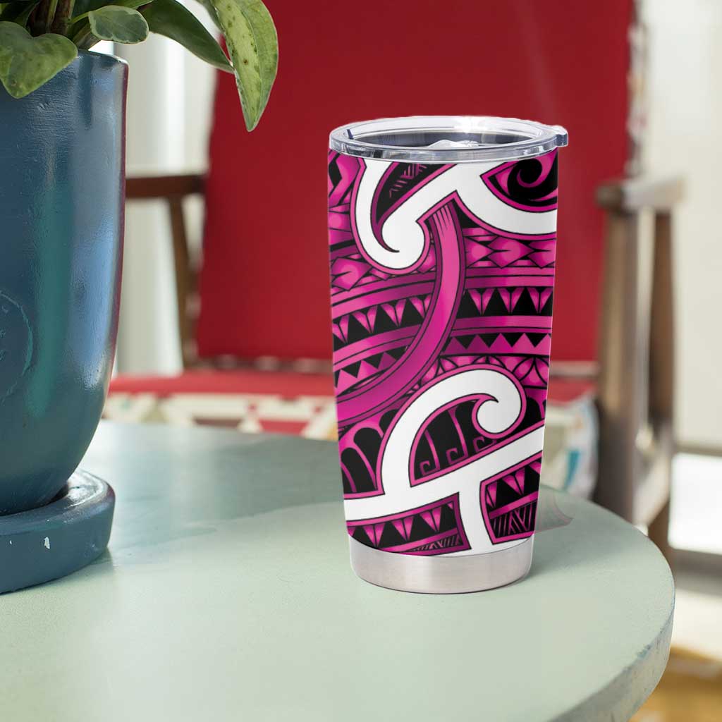 Aotearoa Maori Kowhaiwhai Tumbler Cup Mawhero Puhoro and Patiki LT9 - Polynesian Pride