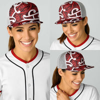 Aotearoa Maori Kowhaiwhai Baseball Net Cap Whero Puhoro and Patiki