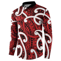 Aotearoa Maori Kowhaiwhai Button Sweatshirt Whero Puhoro and Patiki